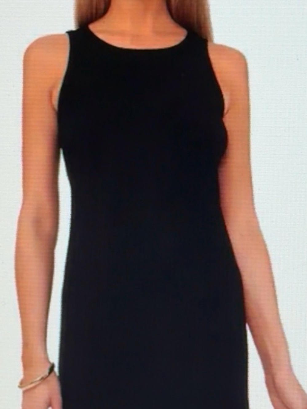 Vince Camuto Petite Black A-line silhouette Keyhole Maxi Dress Sz PM NWT - Picture 2 of 10